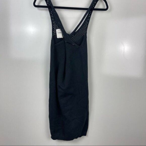 NEW Intimately Free People Black Crochet Knit Strappy Slip Dress Women's Small - Picture 4 of 11